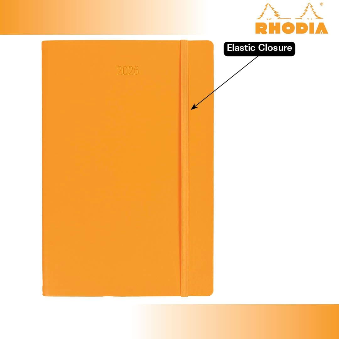 Webplanner 2026: Agenda millésimé verticale -coquelicot- 160 pages (10x15cm) RHODIA