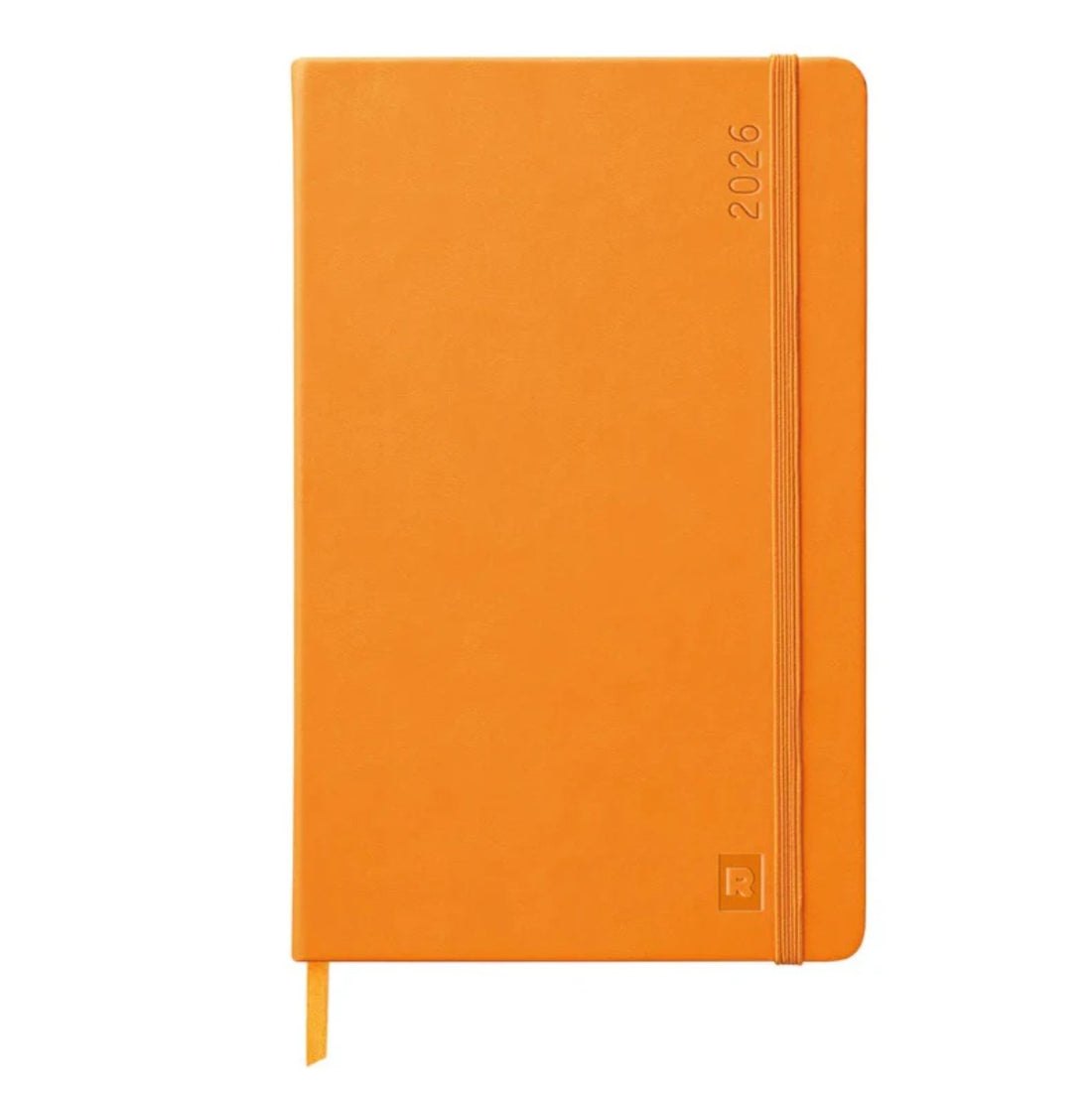 Webplanner 2026: Agenda millésimé verticale -orange- A5. 160 pages (14.8x21cm) RHODIA