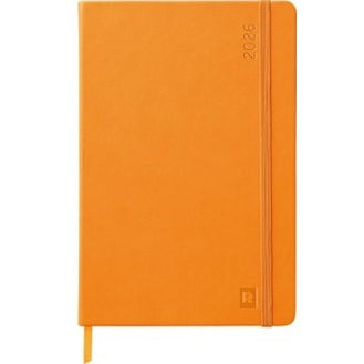 Webplanner 2026: Agenda millésimé verticale -orange- A5. 160 pages (14.8x21cm) RHODIA