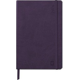 Webplanner 2026: Agenda millésimé verticale -aubergine- A5. 160 pages (14.8x21cm) RHODIA