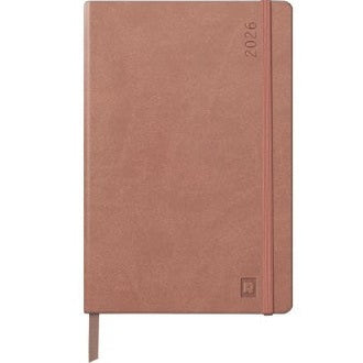 Webplanner 2026: Agenda millésimé horizontale -bois de rose- A5. 160 pages (14.8x21cm) RHODIA