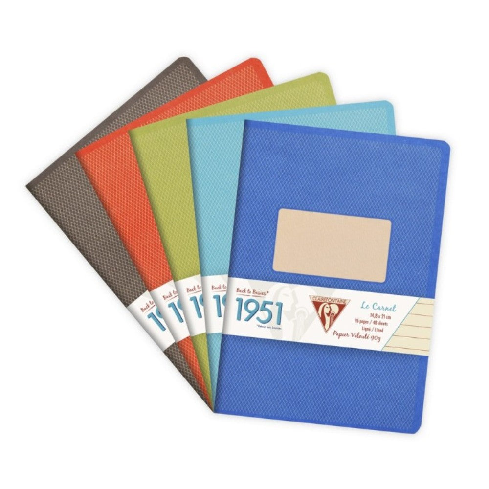 Notebook 1951 Lined Assorted Stapled 96 pages A5 (5.8x8.3in)