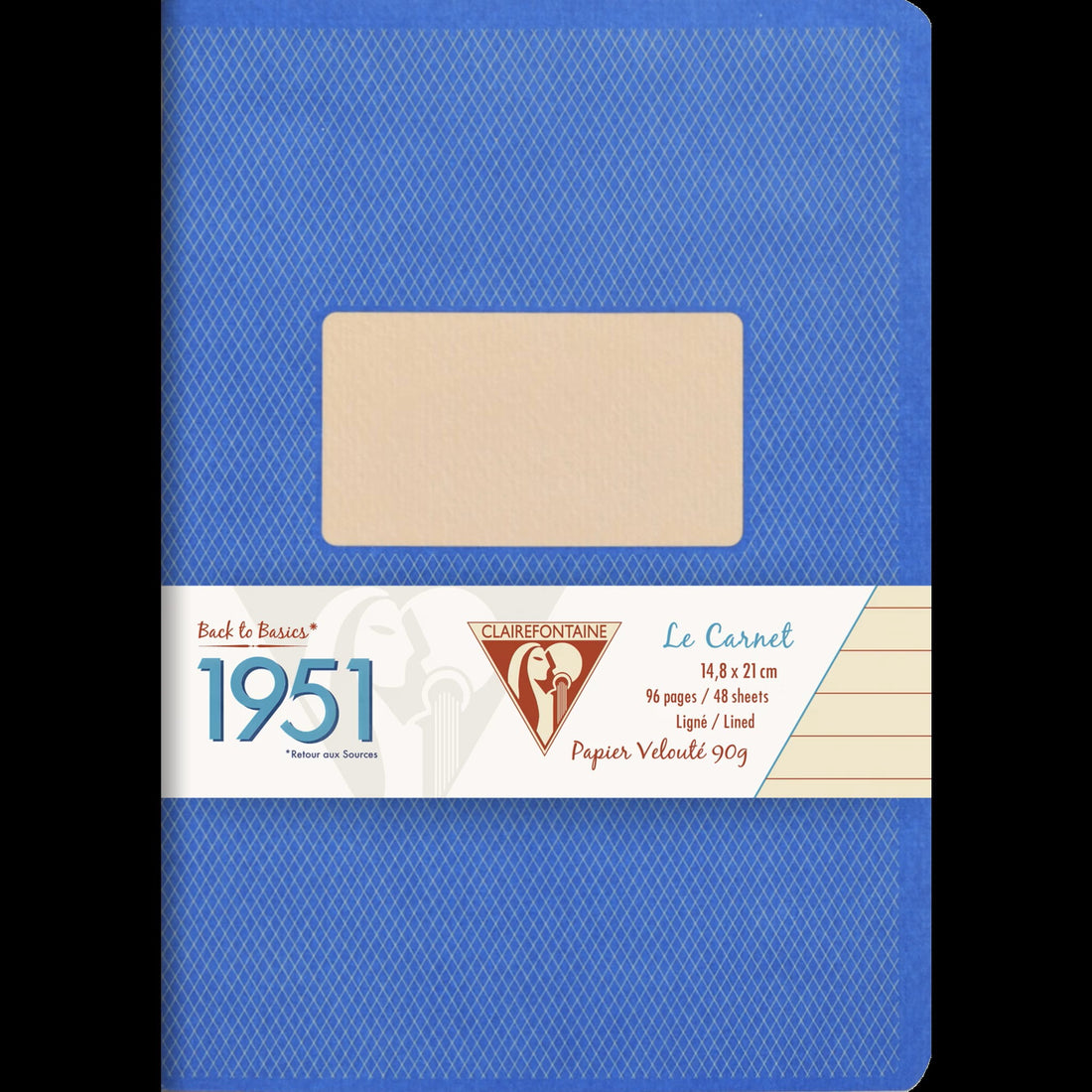 Carnet 1951 ligné assortis agrafé 96 pages A5 (14,8 x 21 cm) by CLAIREFONTAINE