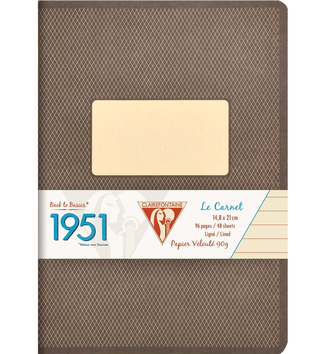 Carnet 1951 ligné assortis agrafé 96 pages A5 (14,8 x 21 cm) by CLAIREFONTAINE