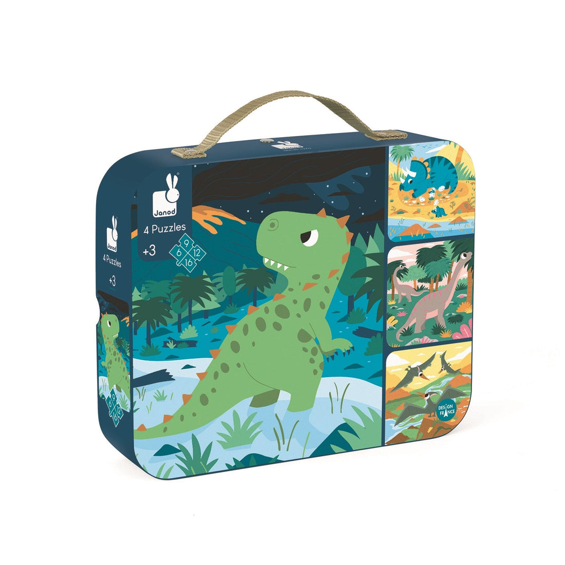 4 EN 1 CASSE-TÊTE PROGRESSIFS - DINOSAURES JANOD PUZZLES