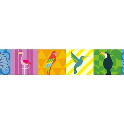 Ruban Washi 15mmx7m Oiseau coloré MT TAPES