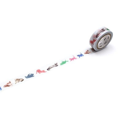 Ruban Washi 15mmx7m Chaton MT TAPES
