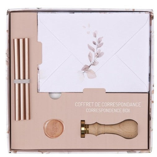 Coffret de correspondance, 20 enveloppes imprimées POLLEN