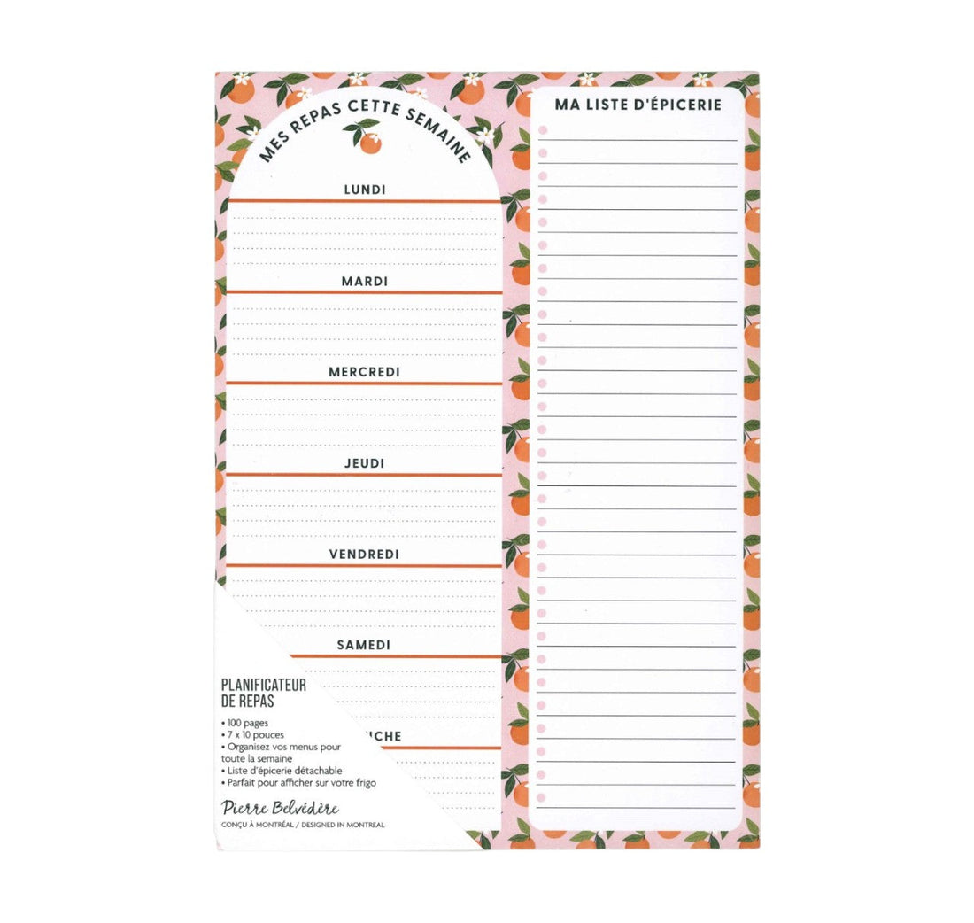 NOTEPAD REPAS- ORANGES PBI AUTRES