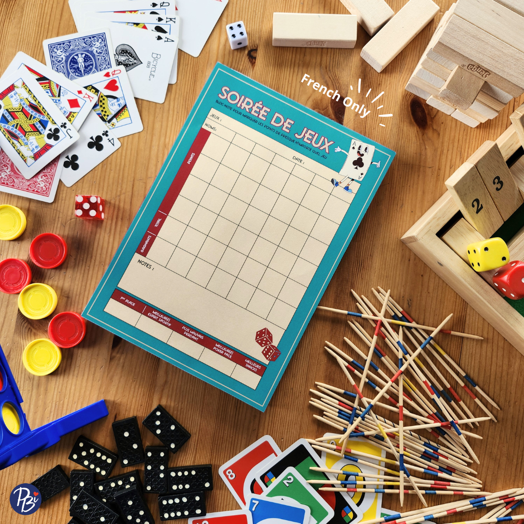 NOTEPAD- SOIRÉE DE JEUX PBI AUTRES