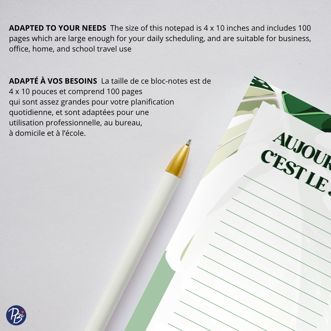 NOTEPAD- PLANTES PBI AUTRES