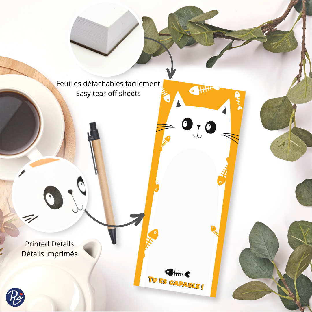 NOTEPAD- CHAT JAUNE PBI AUTRES