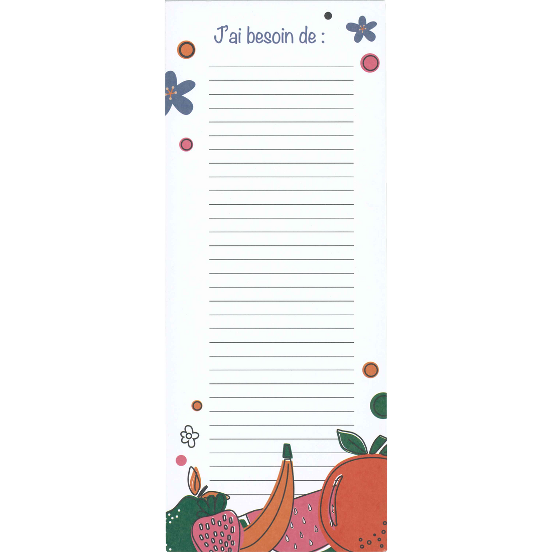 NOTEPAD- ÉPICERIE PBI AUTRES