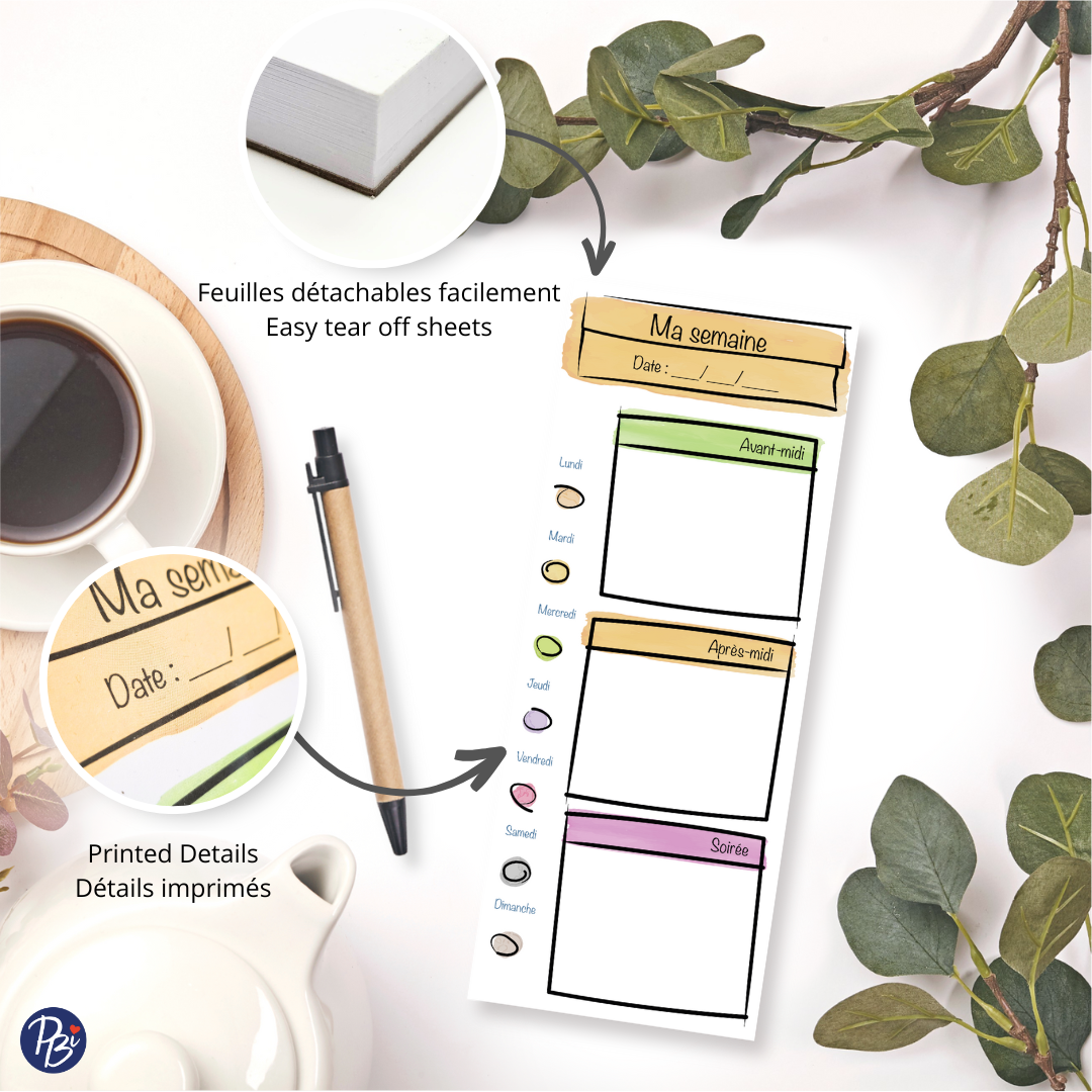 NOTEPAD- MA SEMAINE PBI AUTRES