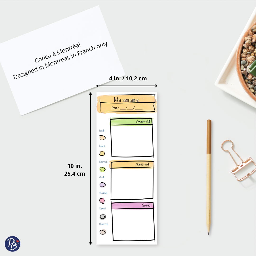 NOTEPAD- MA SEMAINE PBI AUTRES