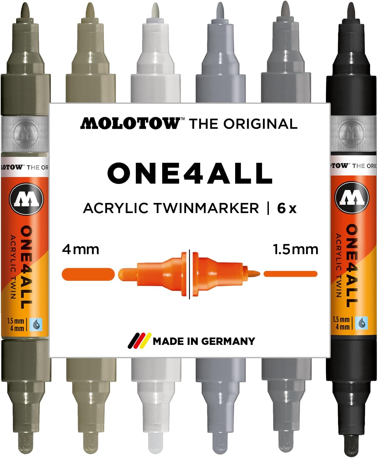 ONE4ALL™  Acrylic Twin Grey Set