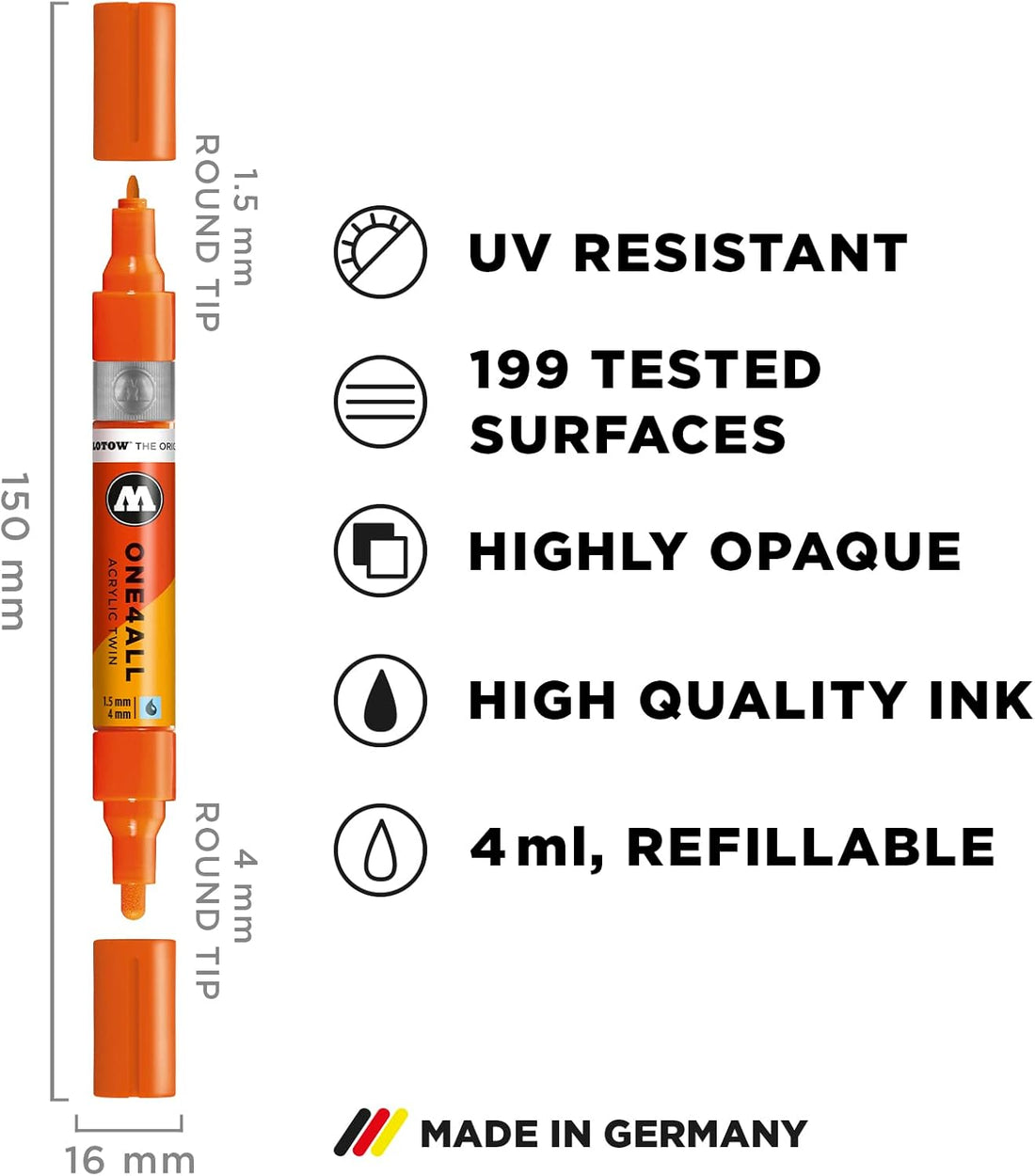 ONE4ALL™  Acrylic Twin Metallic Set