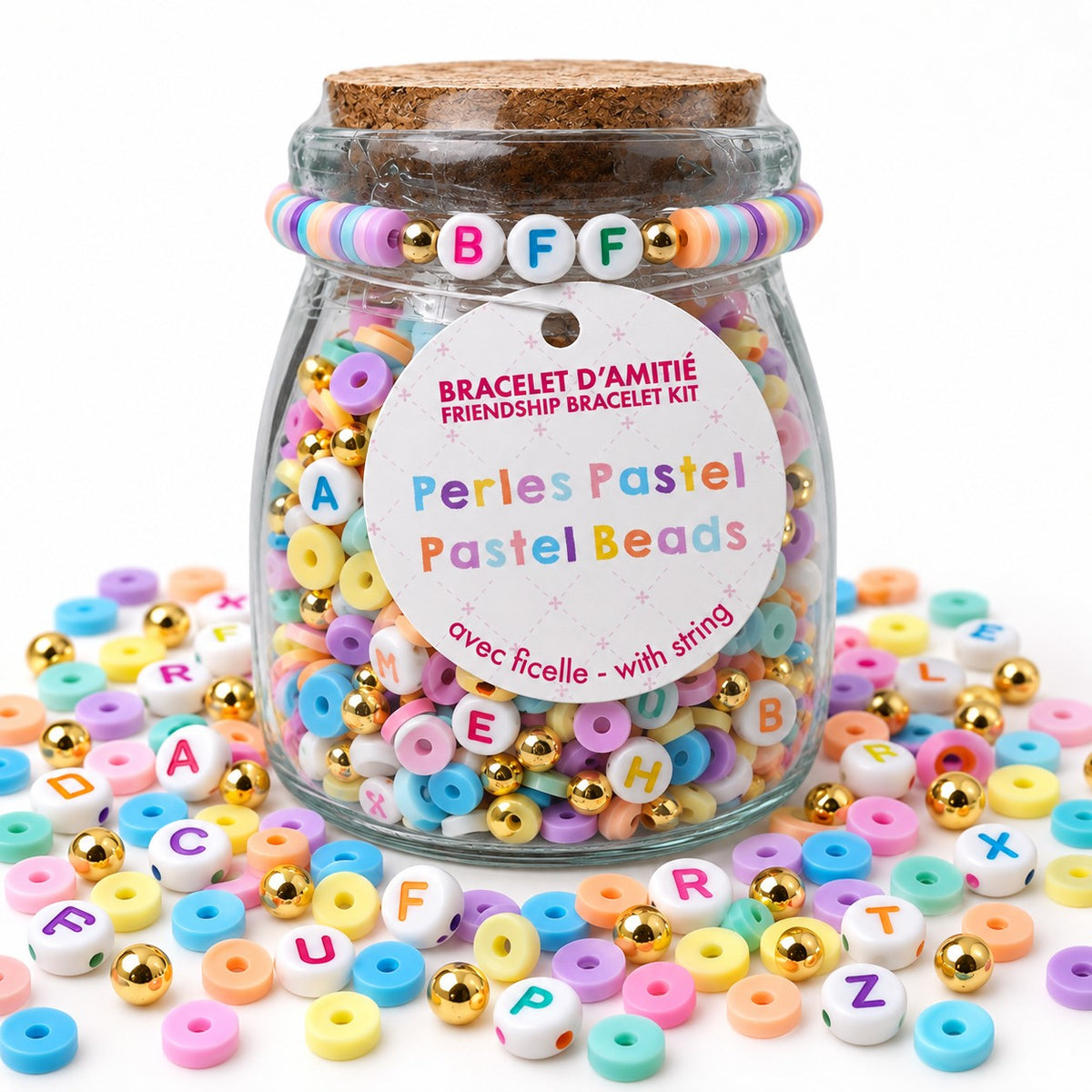 Kit de bracelet d'amitié – Perles multicolores - PBI ART