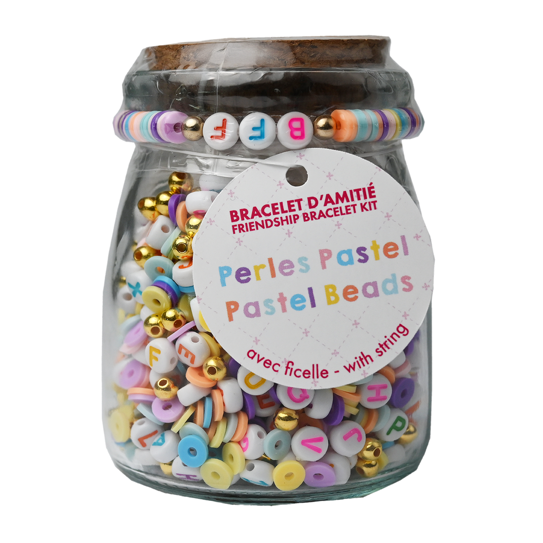 BOCAL D'ACTIVITÉS DIY – PERLES PASTEL PBI ART