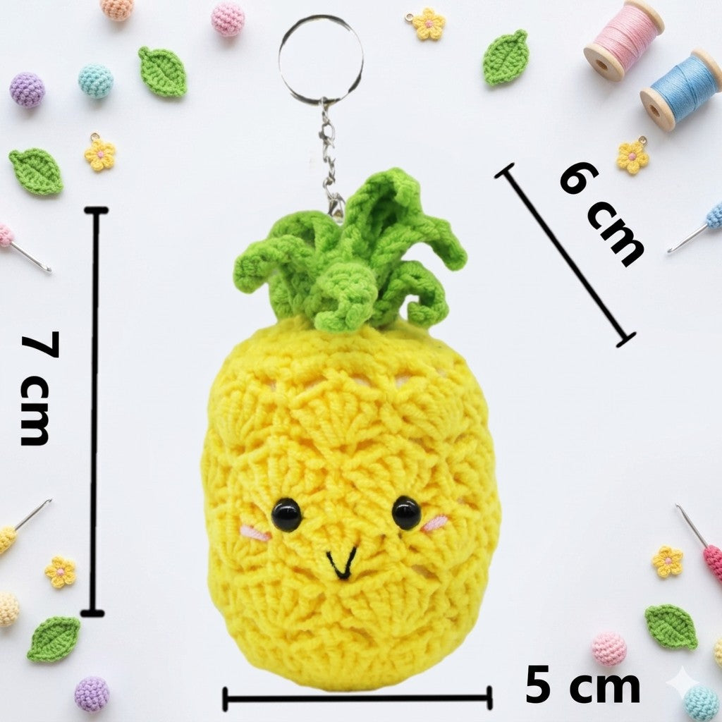 KIT DIY PORTE-CLÉS CROCHET – MON AMI L'ANANAS