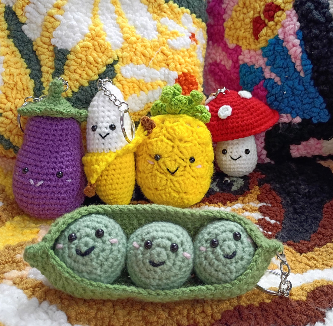 KIT DIY PORTE-CLÉS CROCHET – MON AMI L'ANANAS