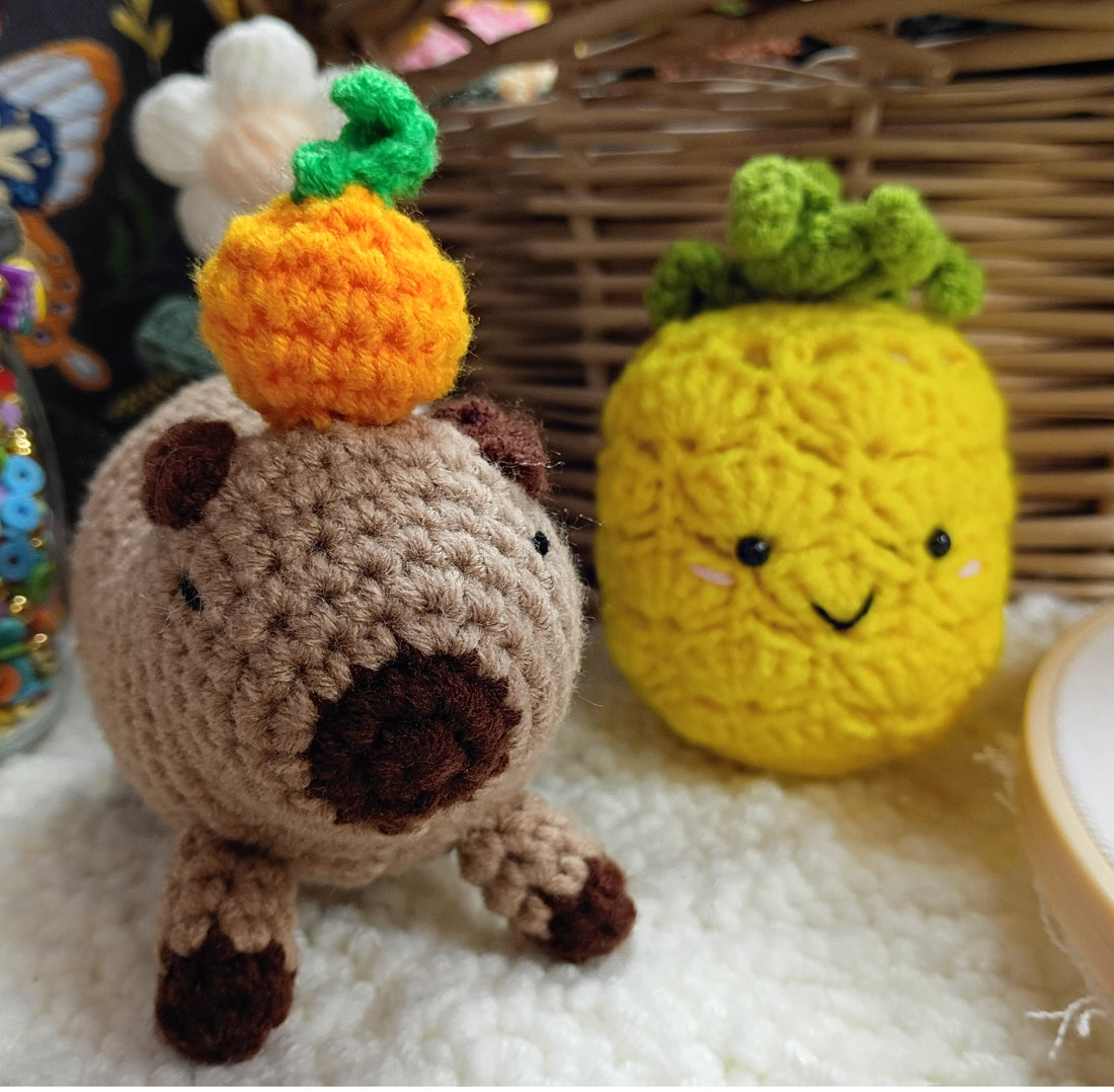 KIT DIY PORTE-CLÉS CROCHET – MON AMI L'ANANAS