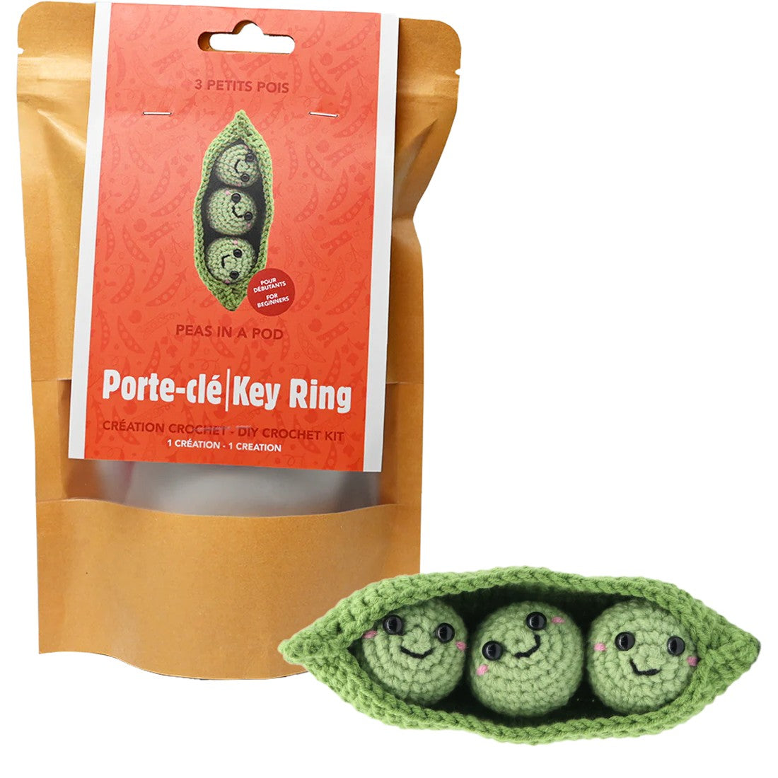 PEAS IN A POD DIY CROCHET KEY RING KIT