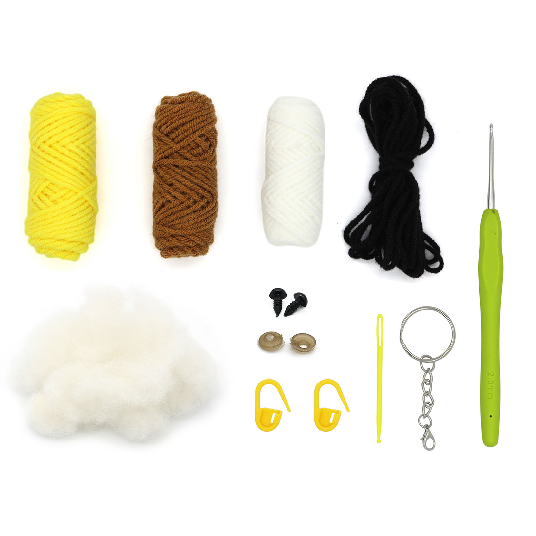 KIT DIY PORTE-CLÉS CROCHET – BANANE PBI ART