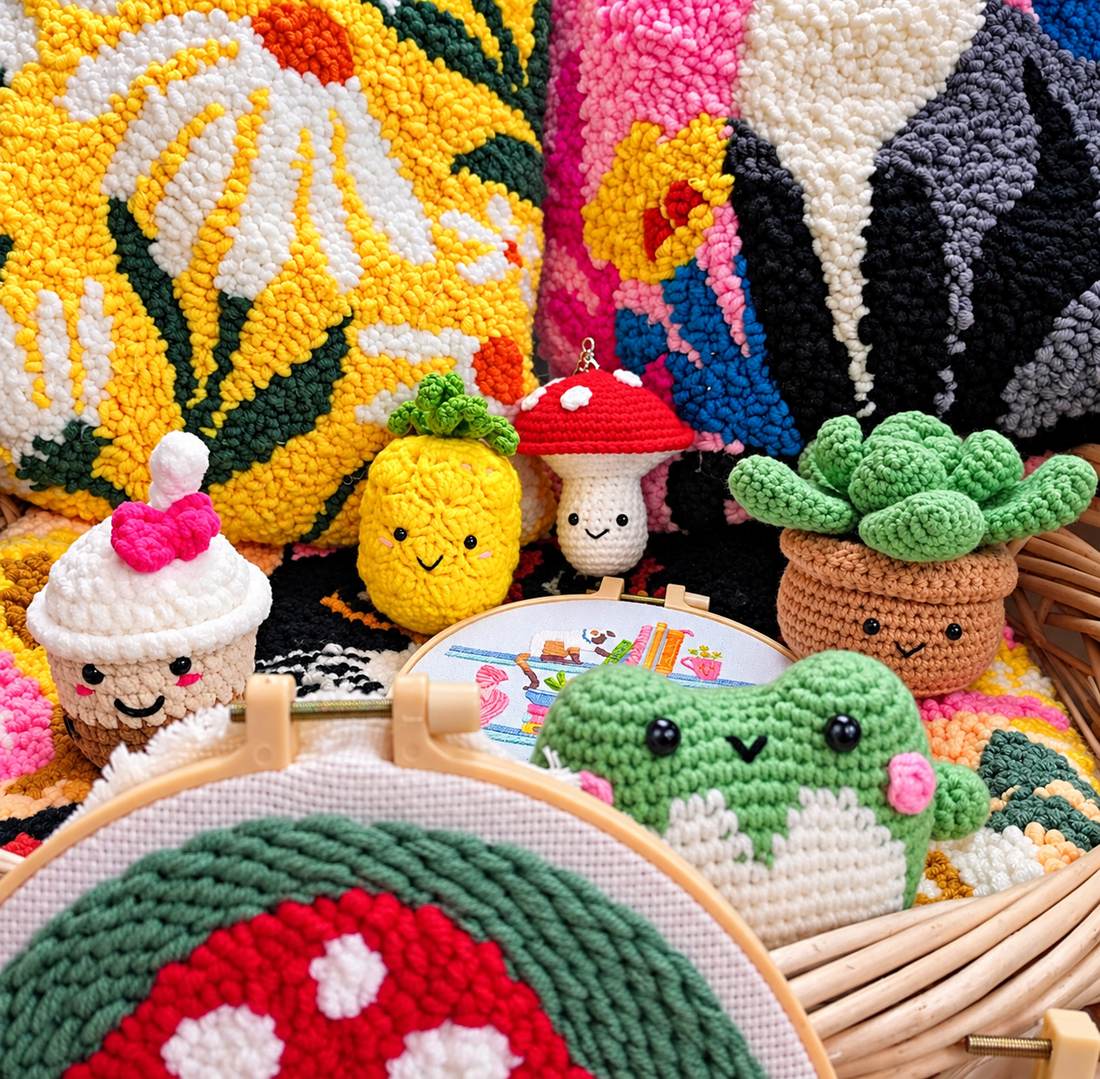 Kit de crochet – Porte-clé champignon mignon - PBI ART
