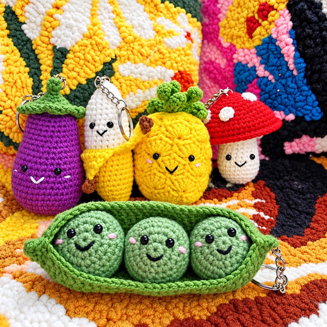 Kit de crochet – Porte-clé Oh! Bergine - PBI ART