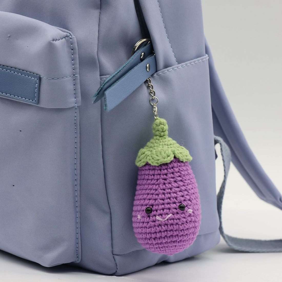 KIT DIY PORTE-CLÉS CROCHET – AUBERGINE PBI ART