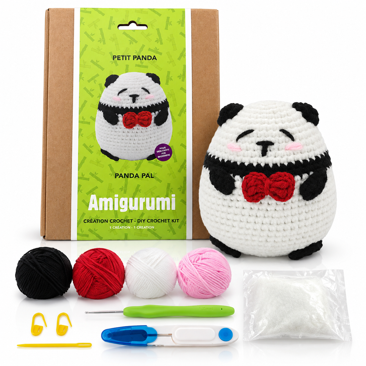 Kit de crochet – Petit Panda (Amigurumi) - PBI ART