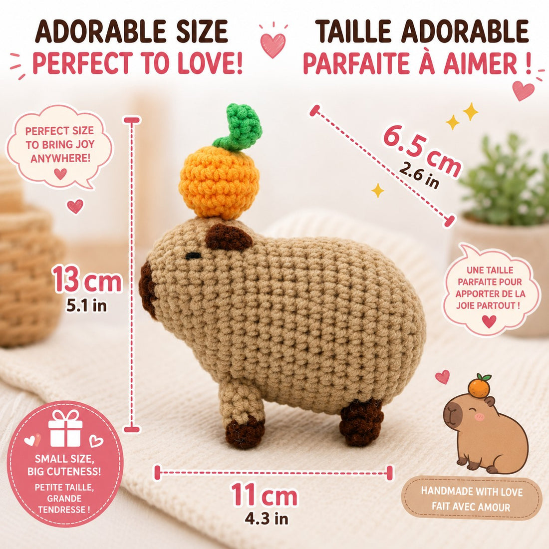 Kit de crochet – Capybara Zen (Amigurumi) - PBI ART