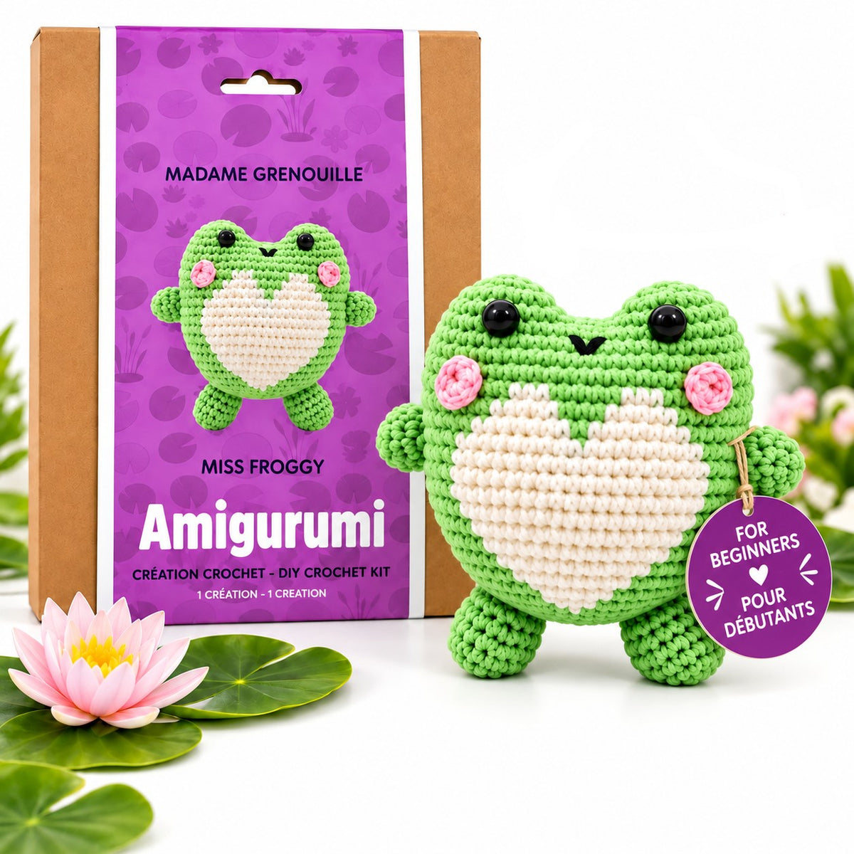 KIT DIY CROCHET – PETITE GRENOUILLE - PBI ART