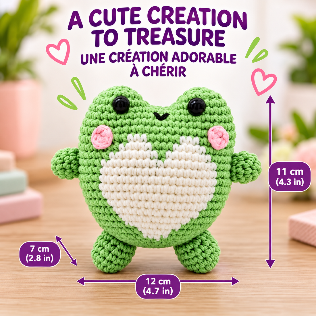 KIT DIY CROCHET – PETITE GRENOUILLE - PBI ART