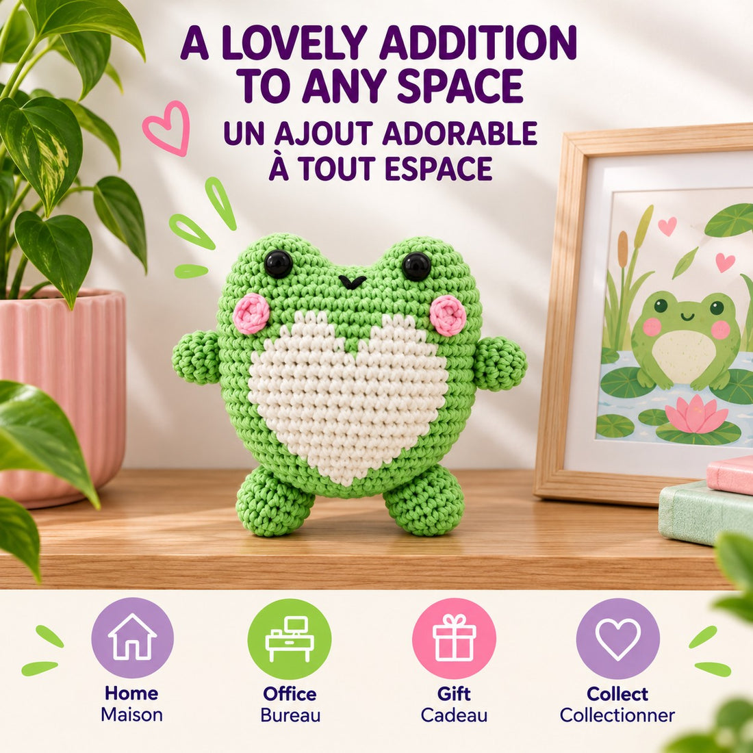 KIT DIY CROCHET – PETITE GRENOUILLE - PBI ART