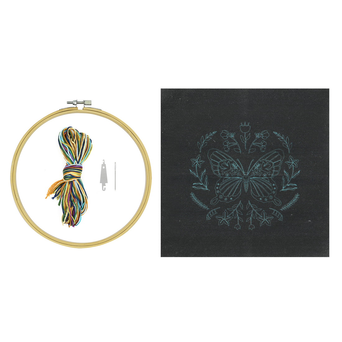 KIT DE BRODERIE – PAPILLON MINUIT PBI ART