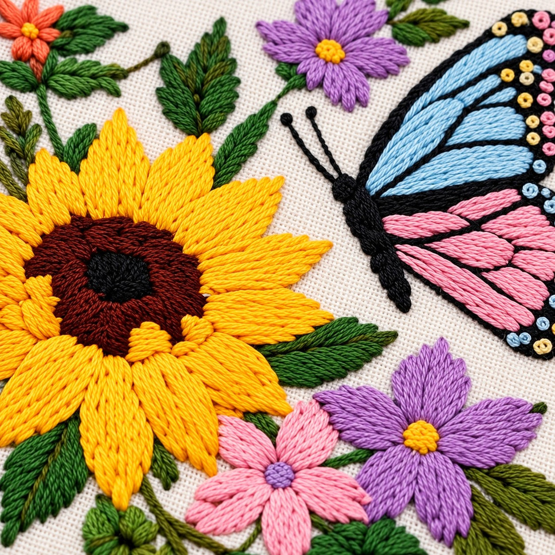 KIT DE BRODERIE– PAPILLON - PBI ART