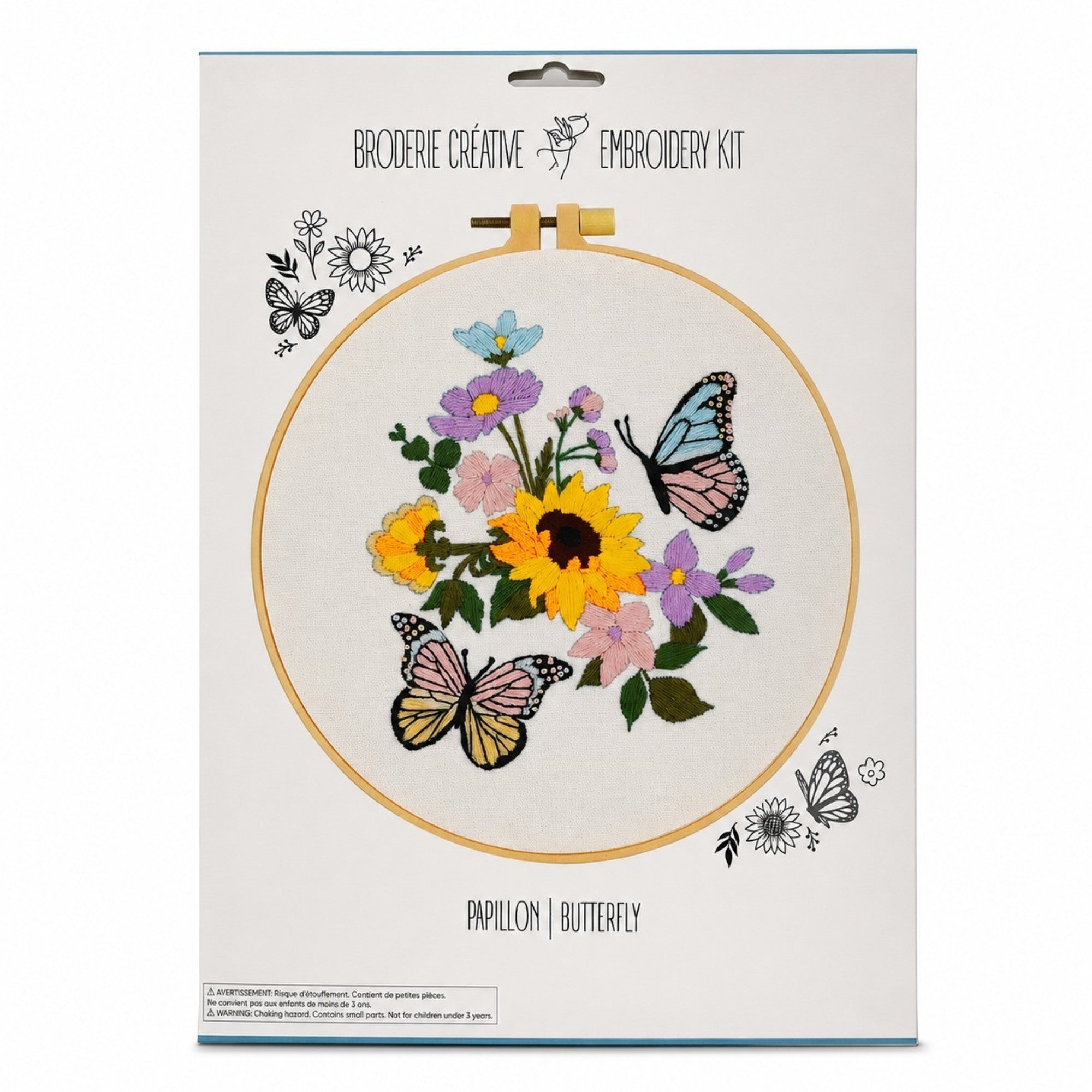 BUTTERFLY EMBROIDERY KIT