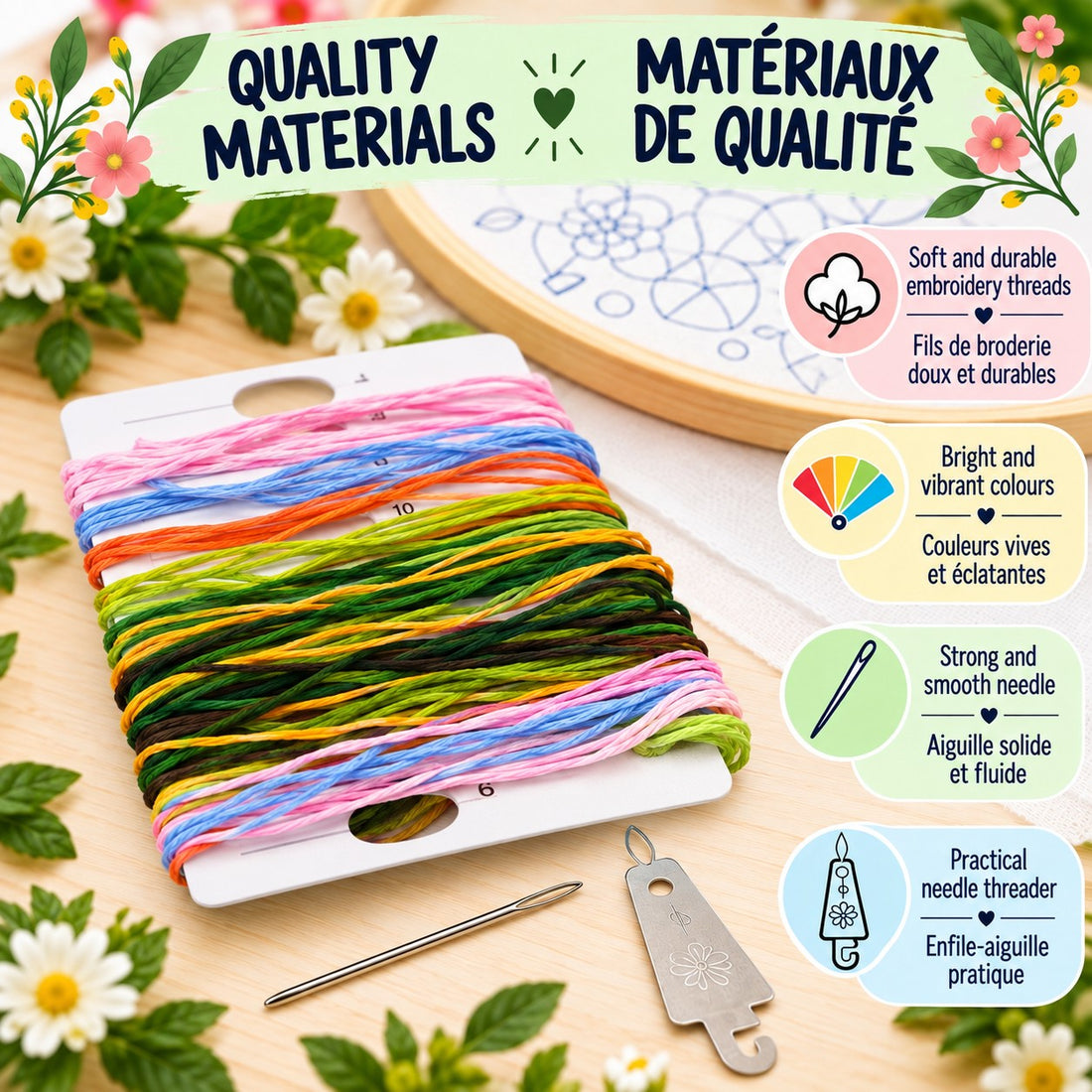 KIT DE BRODERIE – L'ENVOLÉE - PBI ART