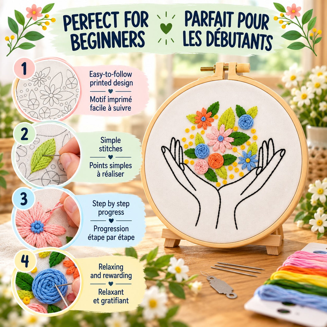 KIT DE BRODERIE – L'ENVOLÉE - PBI ART