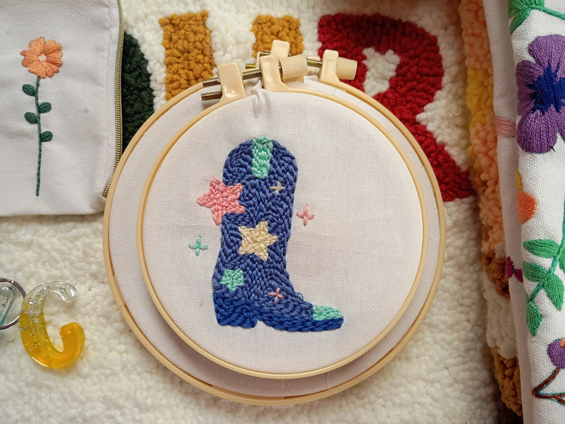 KIT MINI PUNCH NEEDLE – COWBOY PBI ART