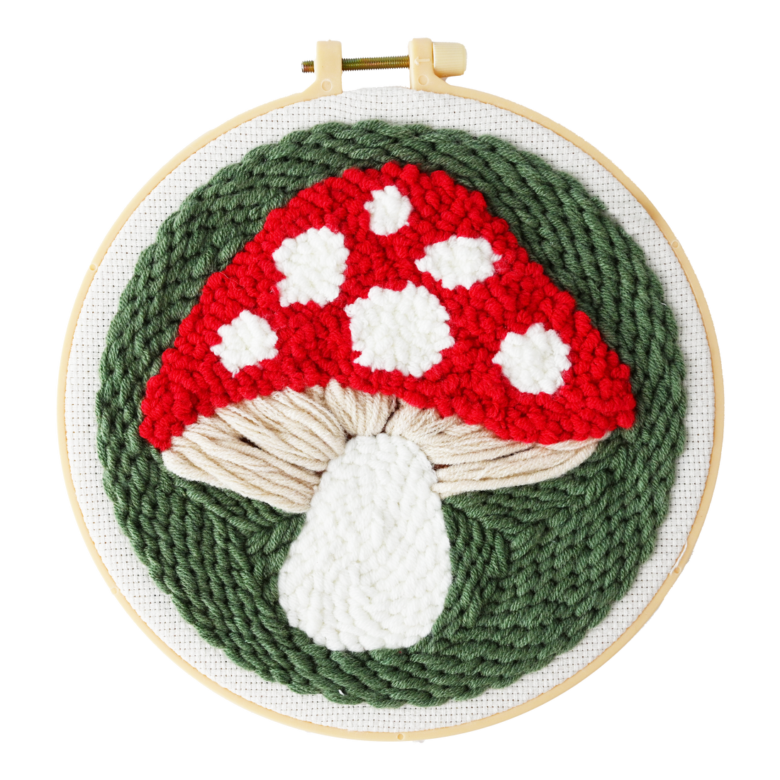 KIT PUNCH NEEDLE DÉCO MAISON – CHAMPIGNON PBI ART