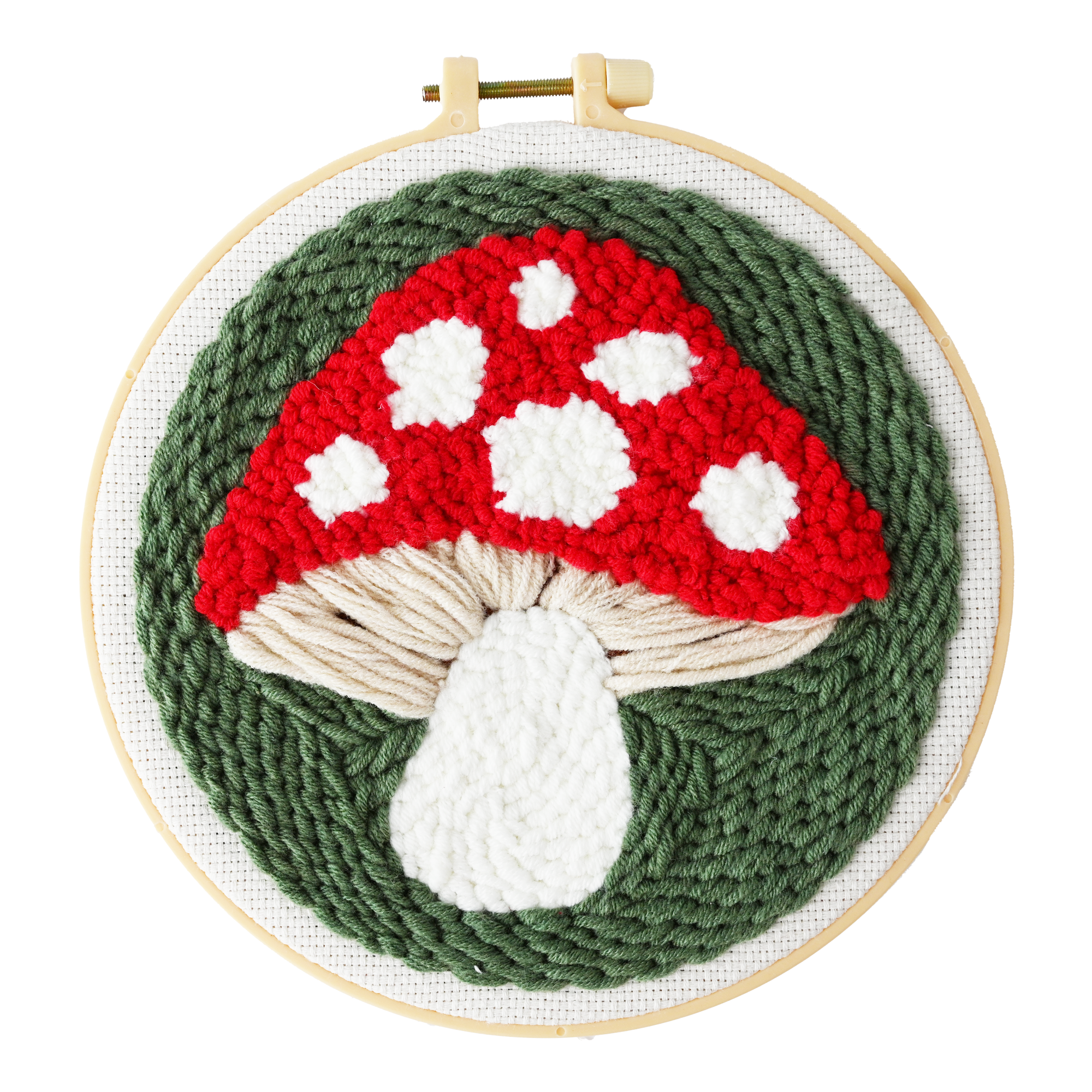KIT PUNCH NEEDLE DÉCO MAISON – CHAMPIGNON PBI ART