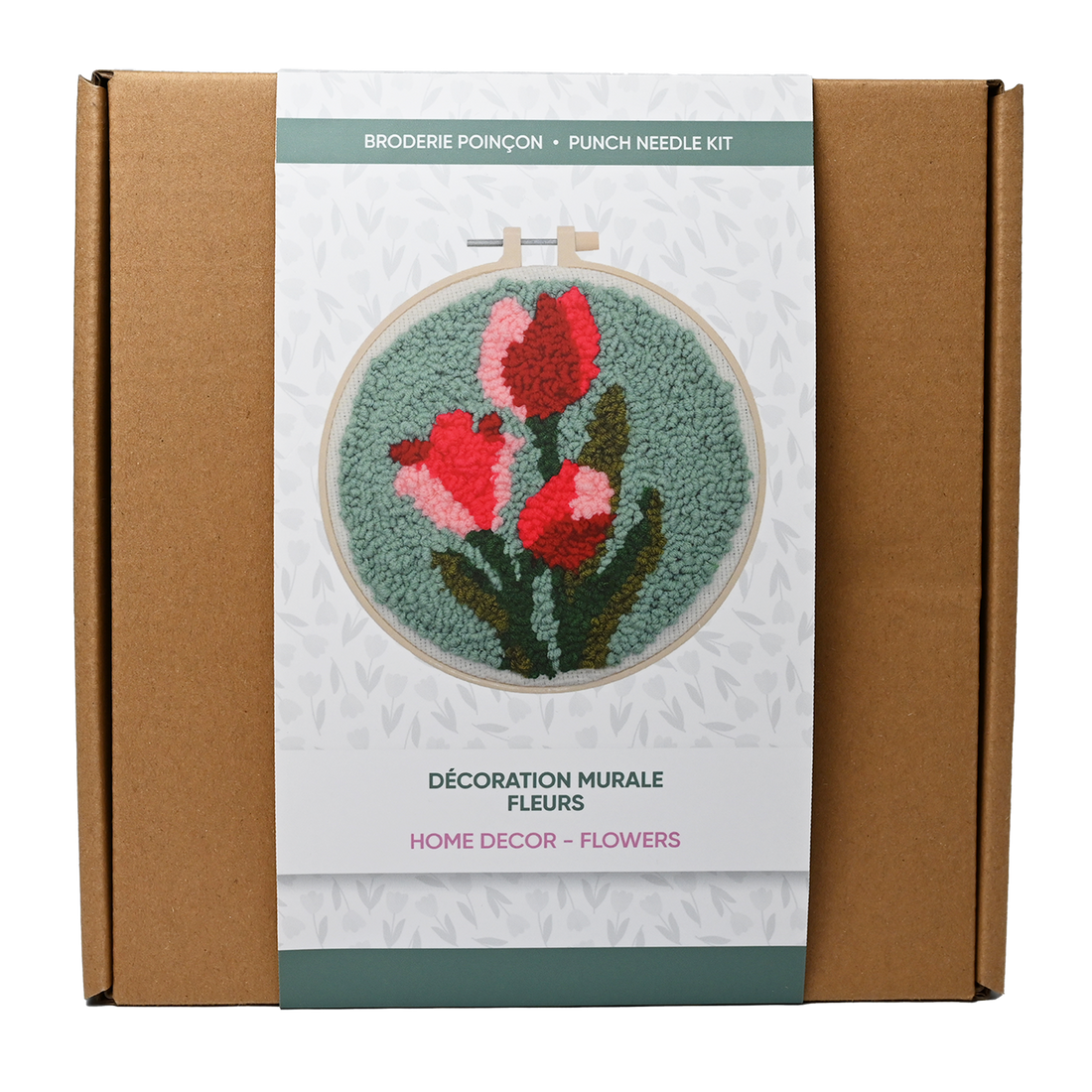 KIT PUNCH NEEDLE DÉCO MAISON – FLEUR PBI ART