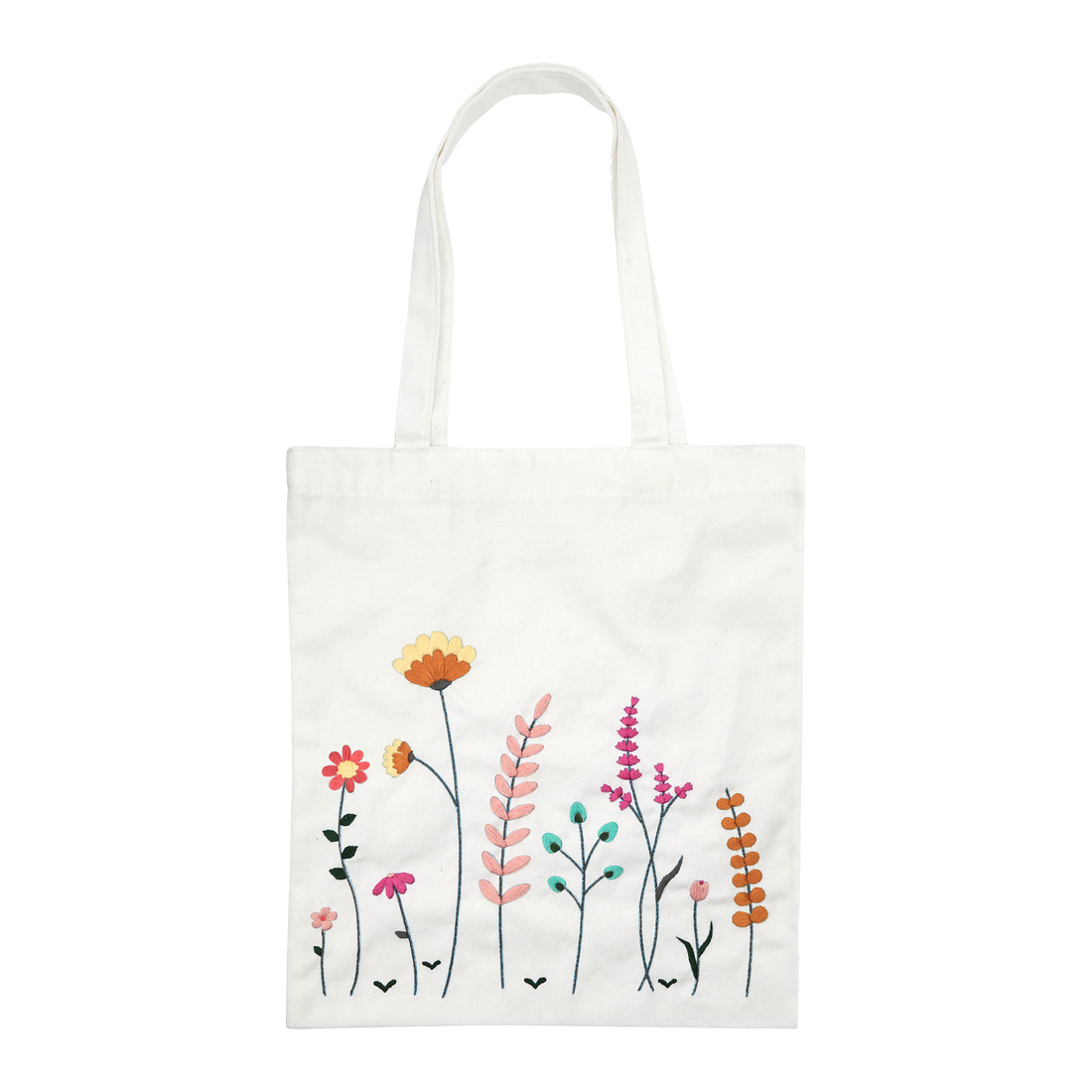 KIT DE BRODERIE – TOTE BAG FLEURS DES PRÉS PBI ART