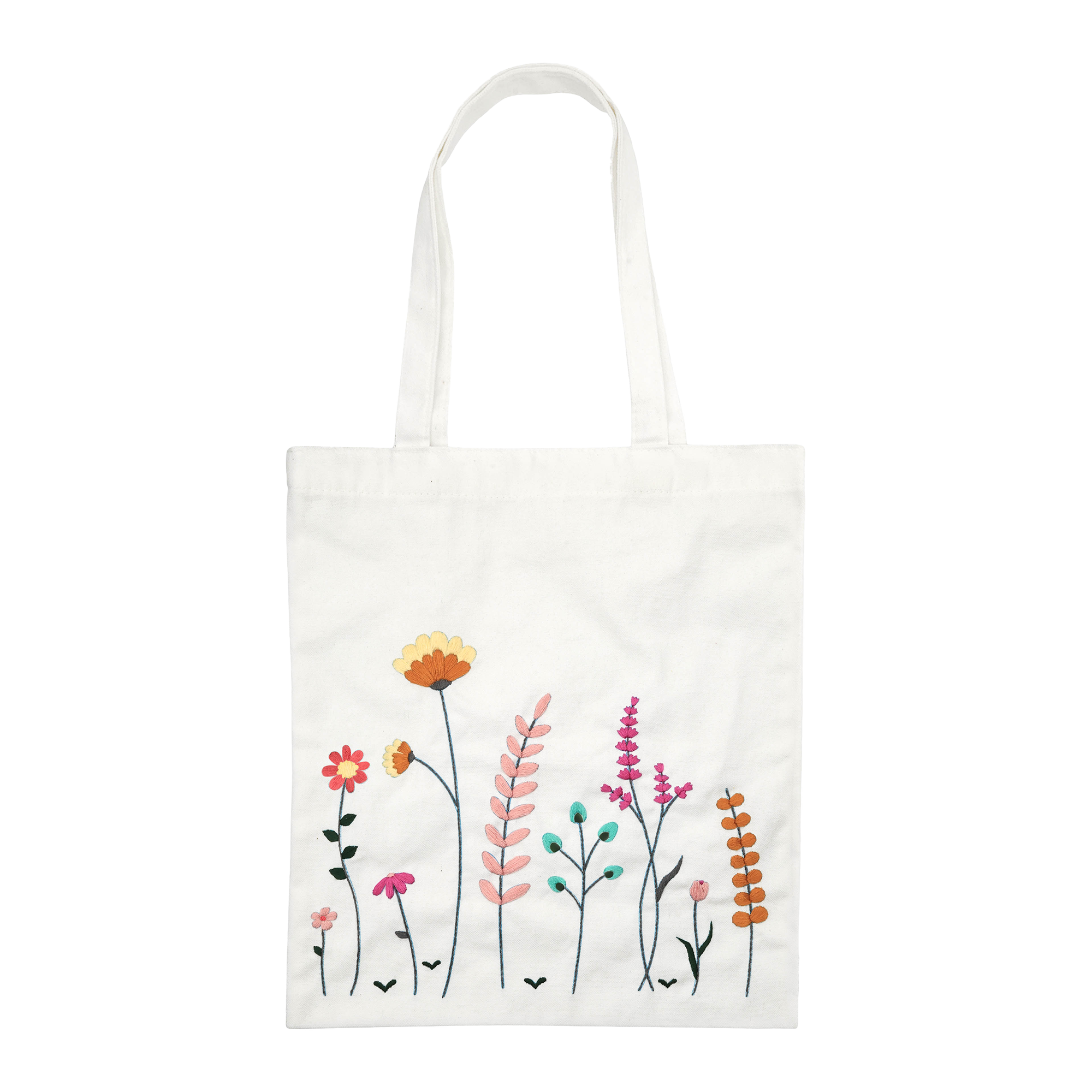 KIT DE BRODERIE – TOTE BAG FLEURS DES PRÉS PBI ART