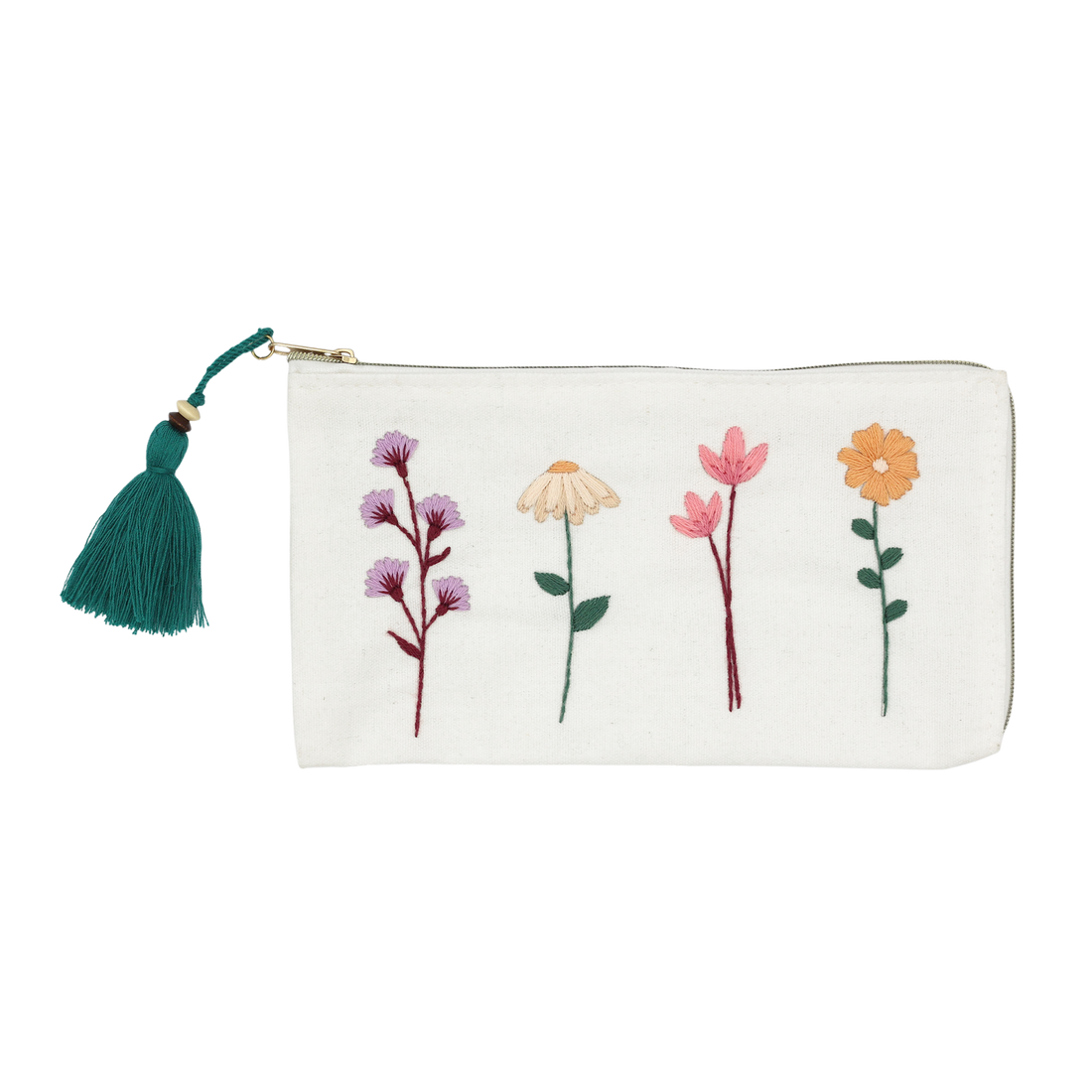 KIT DE BRODERIE – POCHETTE FLORALE PBI ART