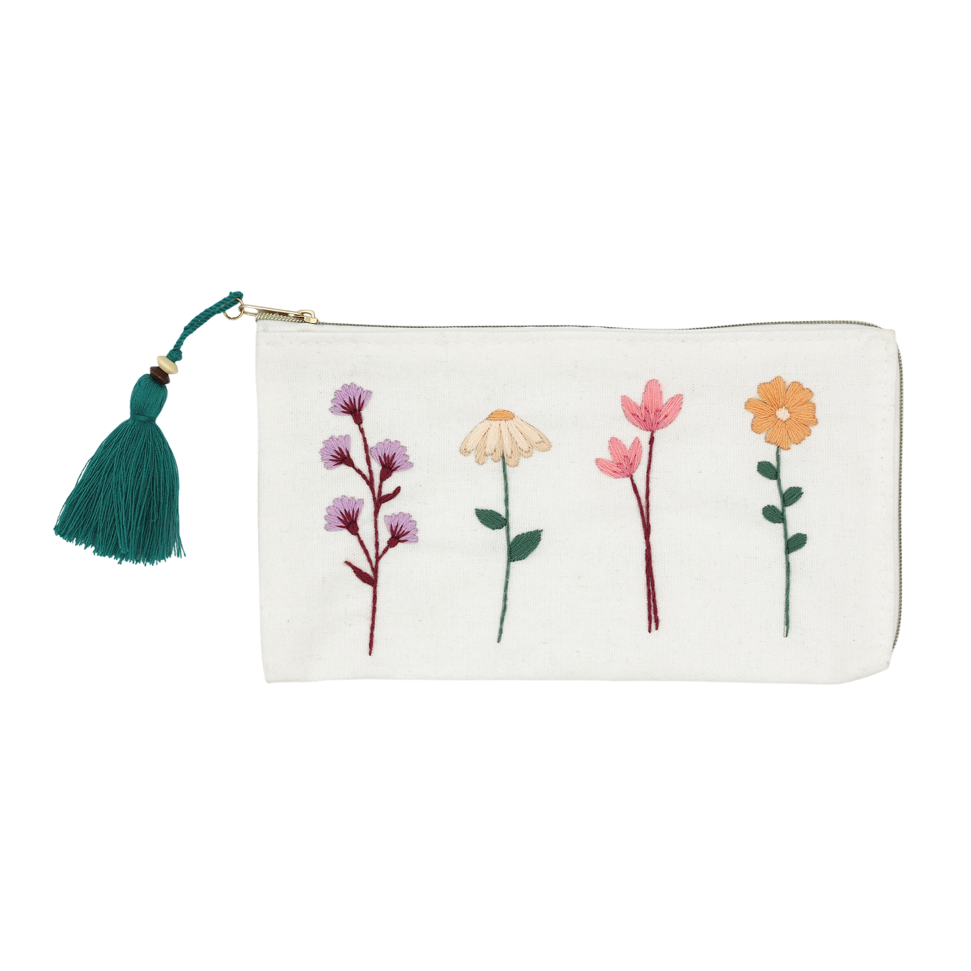 KIT DE BRODERIE – POCHETTE FLORALE PBI ART