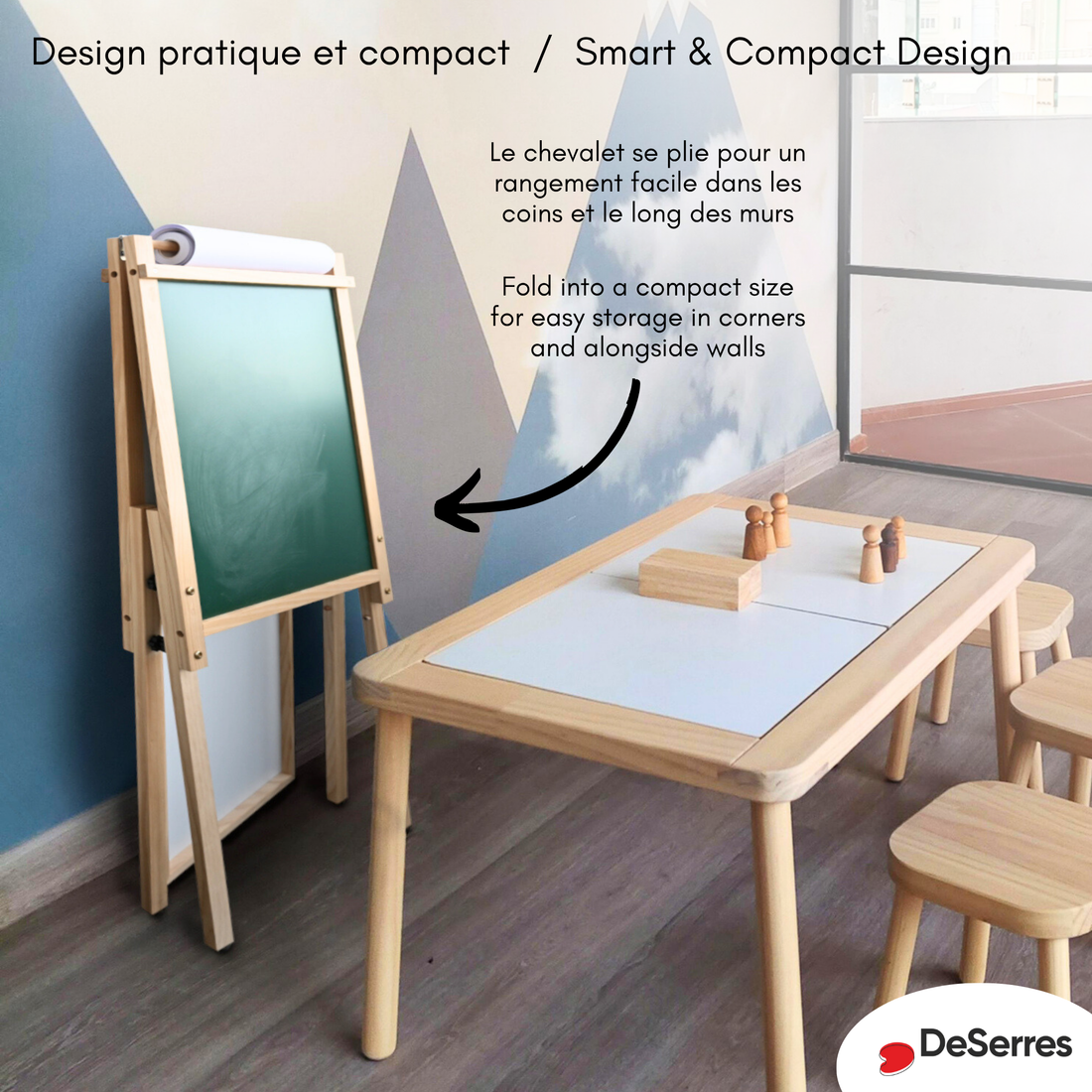 CHEVALET POUR ENFANTS TOUT-EN-UN DESERRES